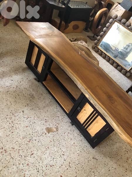 solid wood tv table 1