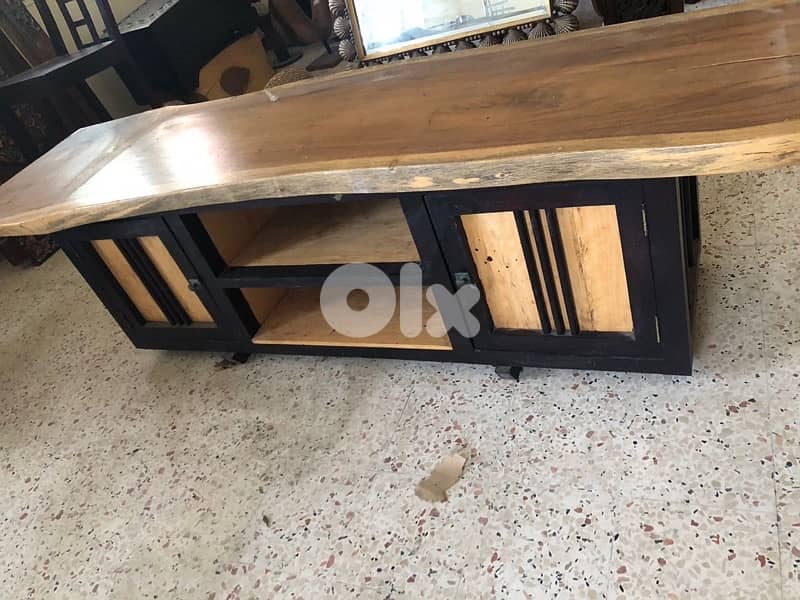 solid wood tv table 3