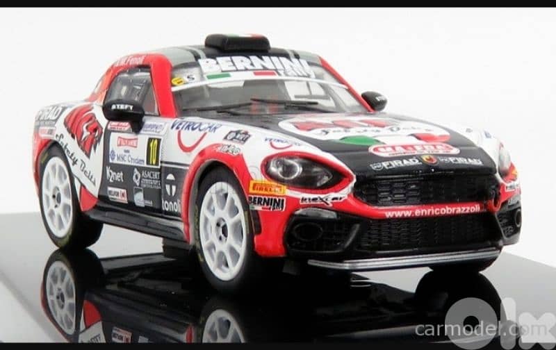 Fiat Abarth 124 (Rally Sanremo'19) diecast car model 1;43. 4