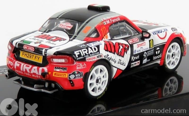 Fiat Abarth 124 (Rally Sanremo'19) diecast car model 1;43. 5