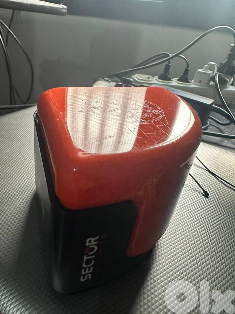 Sector Men's 48mm Black Leather Stainless Steel Case Quartz Watch 2