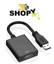 USB To HDMI Converter - 3.0 - Black 0