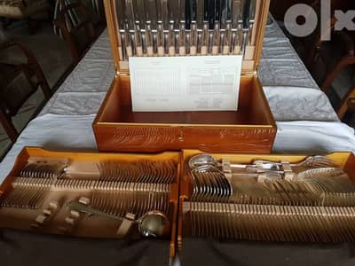 Christofle Malmaison silver-plated series cuttlery set of 125 pieces