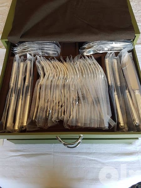 Christofle Aria silver-plated series cuttlery set of 133 pieces 2