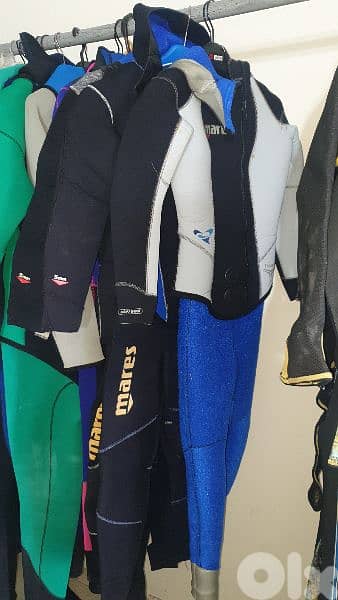 3mm, 5mm, 6mm 7mm 9mm wet suits , dry suits 1