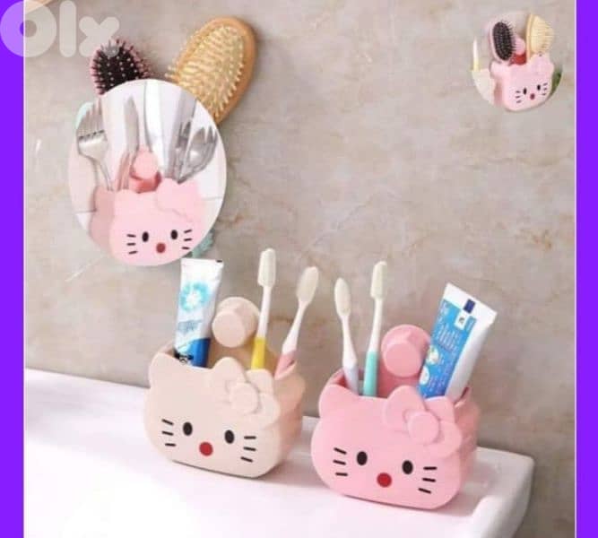cute animal shape teethbrushs holders hangers 3