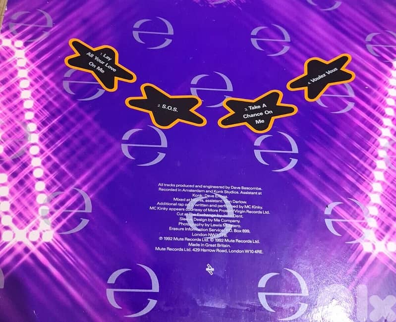 Erasure "Abba-esque" vinyl 12" 1