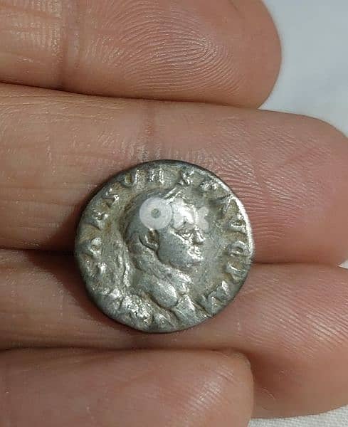 Ancient Vespesian Roman Emperor Silver Coin Denarius 0
