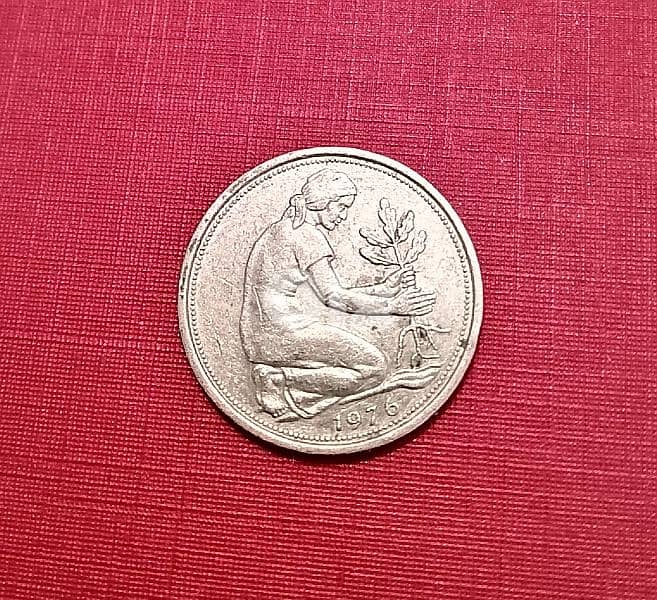 Germany 1976-D 50 Pfennig 1