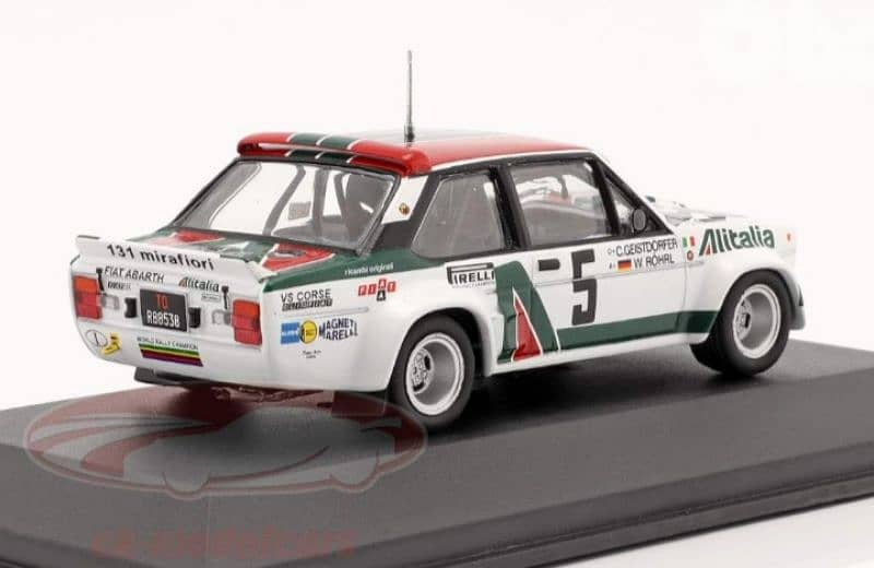 Fiat 131 Abarth (Rally Acropolis '78) diecast car model 1;43. 2