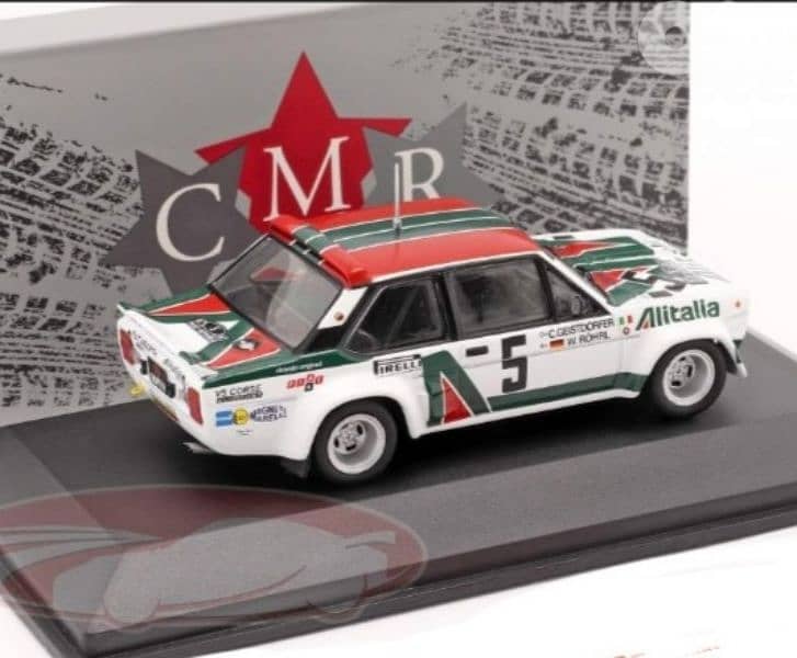 Fiat 131 Abarth (Rally Acropolis '78) diecast car model 1;43. 3