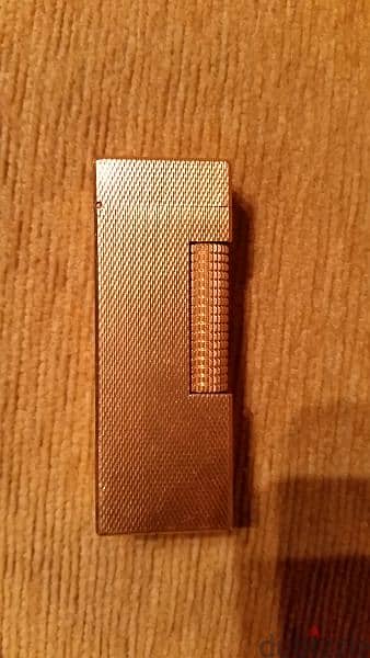 old dunhill lighter  gold plate