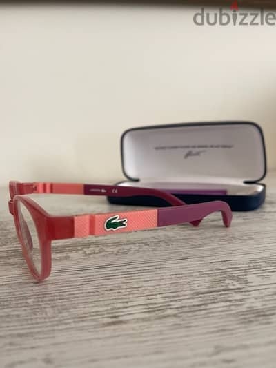 vision eye glasses Lacoste original . excellent condition