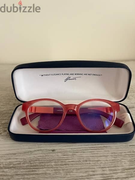 vision eye glasses Lacoste original . excellent condition 1