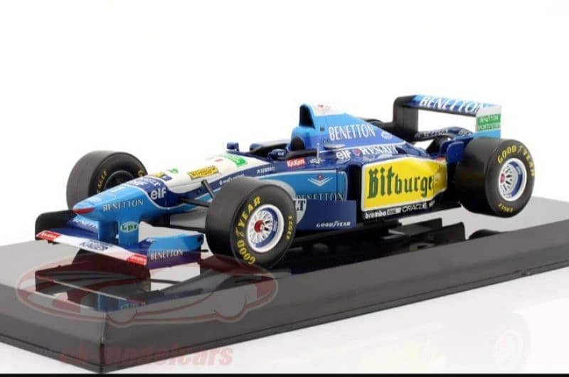 Michael Schumacher B195 F1 diecast car model 1:24 1
