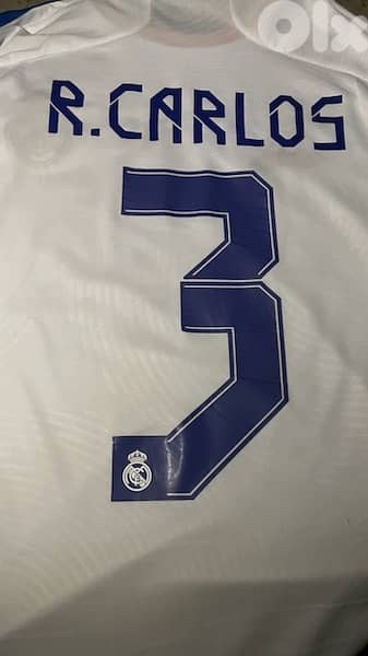 Roberto carlos legend real madrid 2021 home shirt special edition 3