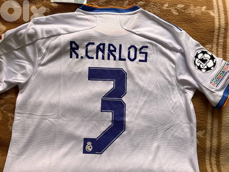 Roberto carlos legend real madrid 2021 home shirt special edition 10