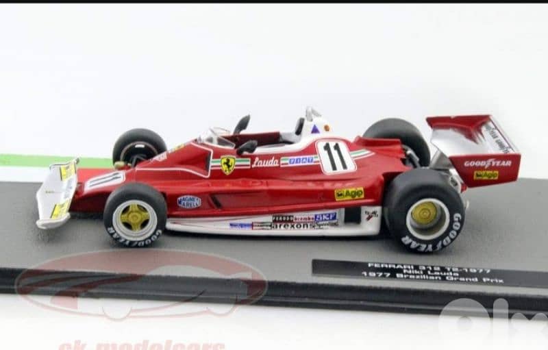 Niki Lauda Ferrari 312T2 F1 diecast car model 1;43. 2
