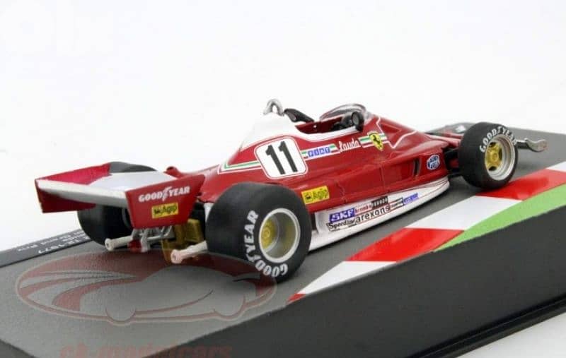 Niki Lauda Ferrari 312T2 F1 diecast car model 1;43. 3
