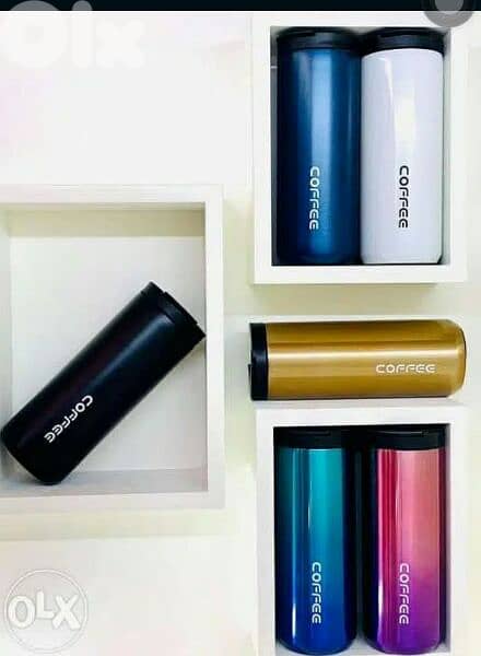 Multicolor Coffee Thermal Thermos Travel Mug ترمس ماغ نوعية انيقة 0