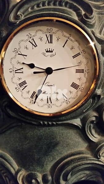 antique bronze  italy horse  clock