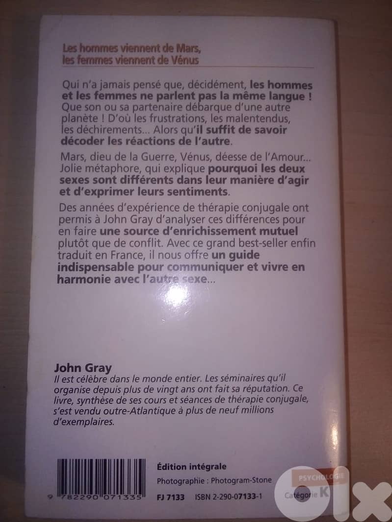 Les Hommes Viennent De Mars Les Femmes  de venus By John Gray 1