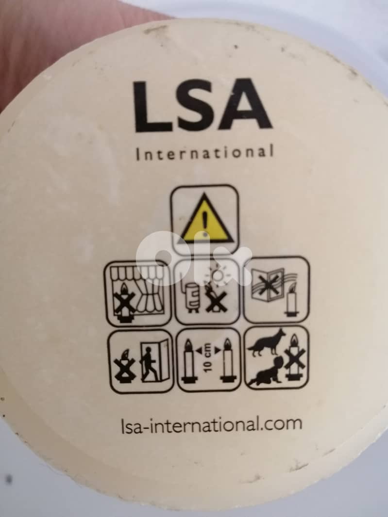 LSA International Vase with candle holder (candle included) 3