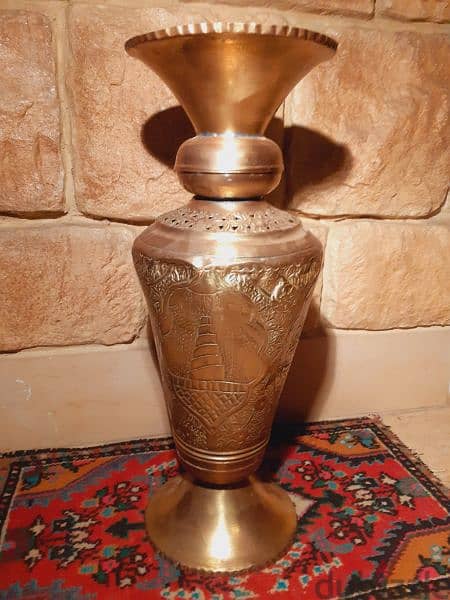 فاز عراقيه نحاس أنتيك 0