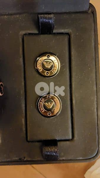 Watch Emporio Armani chronograph with cufflinks 4