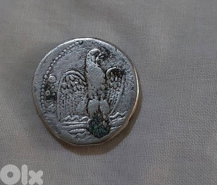 Ancient Roman  Emperor Coin Nero Silver Tetradrachm year 54- 68 AD 2