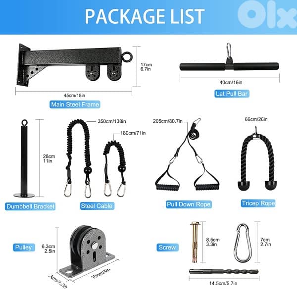 Pulley System Gym Cable Machine 4