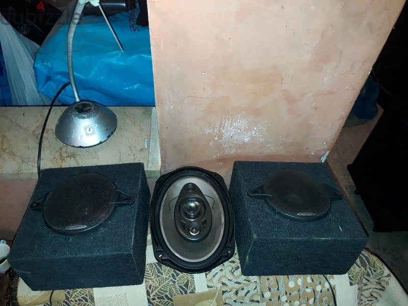 سبيكرات بايونير ألأصليات  صنع اليابان ٤ أوم  لزوم السيارة 1