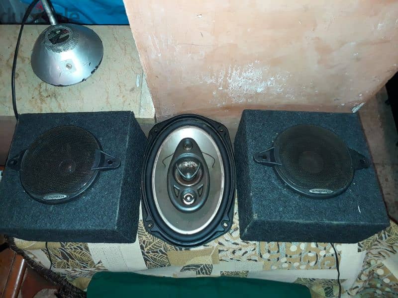 سبيكرات بايونير ألأصليات  صنع اليابان ٤ أوم  لزوم السيارة 4