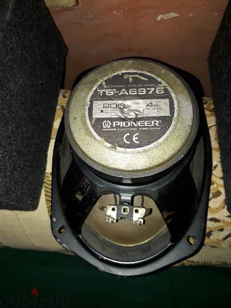 سبيكرات بايونير ألأصليات  صنع اليابان ٤ أوم  لزوم السيارة 5