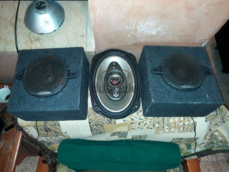 سبيكرات بايونير ألأصليات  صنع اليابان ٤ أوم  لزوم السيارة 8