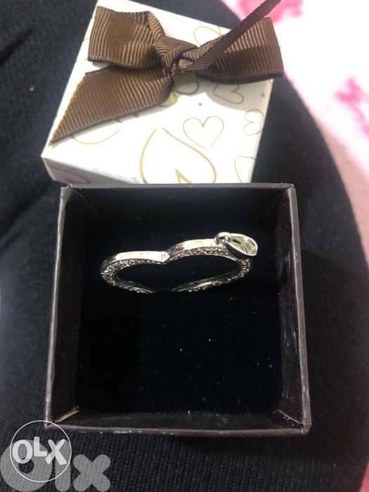 Silver heart shaped necklace piece for 130000 L. L. قطعة سنسال فضة 2