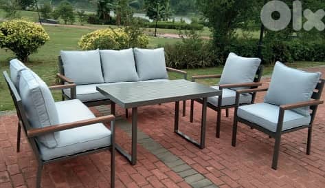 SAMFORD 7S GREY garden outdoor sofa seats طقم المنيوم خارجي 0
