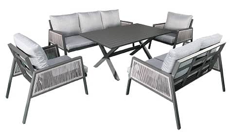PORTO 7S aluminum garden outdoor sofa seats طقم المنيوم خارجي 0