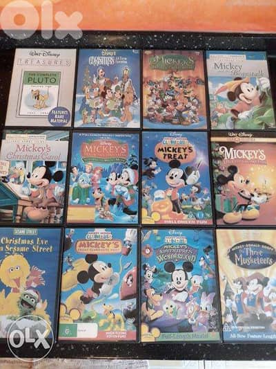 Mickey's Movie Collection 90,000 LL Each دي في دي للأولاد  90 ألف ليرة