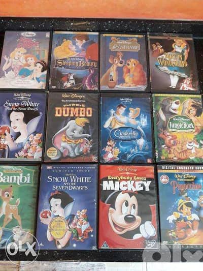 Disney Movie Collection - 12 DVD's أفلام ديزني للاطفال مجموعة كبيره