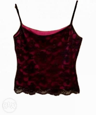Etam fuschia lace top