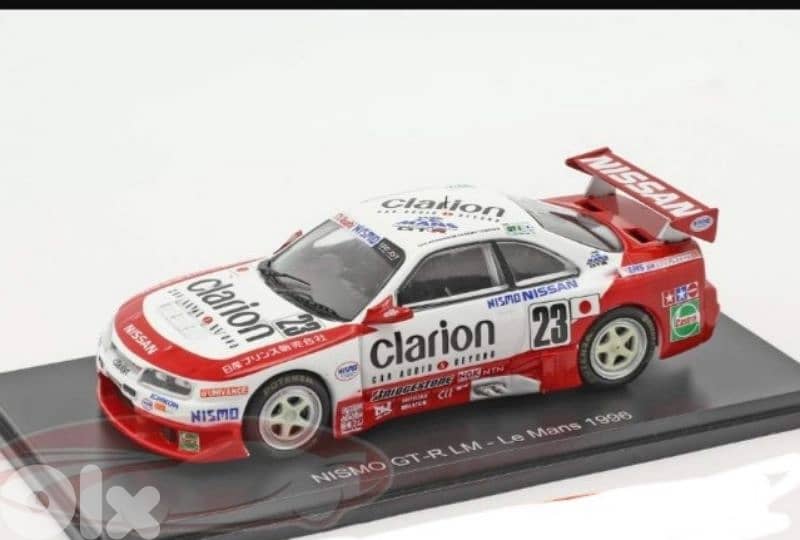 Nissan Skyline GT-R (Lemans '96) diecast car model 1;43. 0