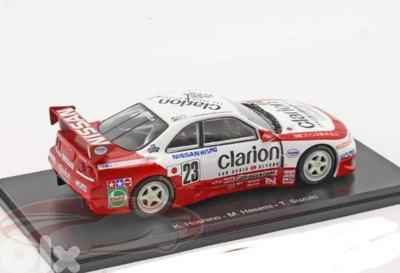 Nissan Skyline GT-R (Lemans '96) diecast car model 1;43. 4