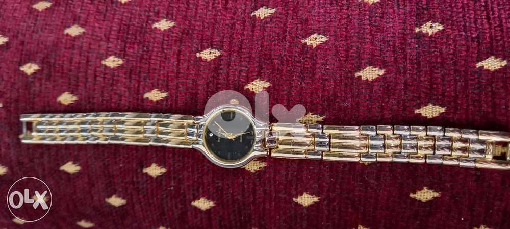 Westair swiss 18k gold electro plated with 1mm diamond at 12 clock 1