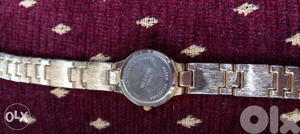 Westair swiss 18k gold electro plated with 1mm diamond at 12 clock 3