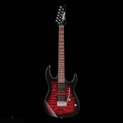 Ibanez Gio GRX70QA-TRB Transparent Red Burst