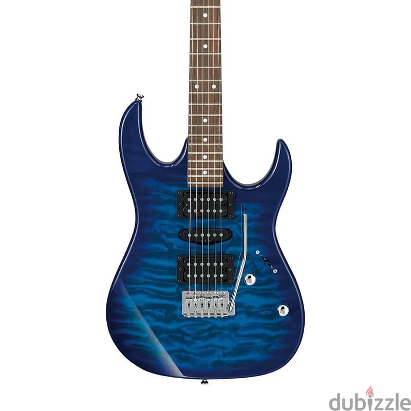 Ibanez GIO GRX70QA-TBB Transparent Blue Burst 1