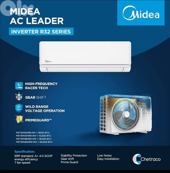 midea extrem inverter 9000 btu 1