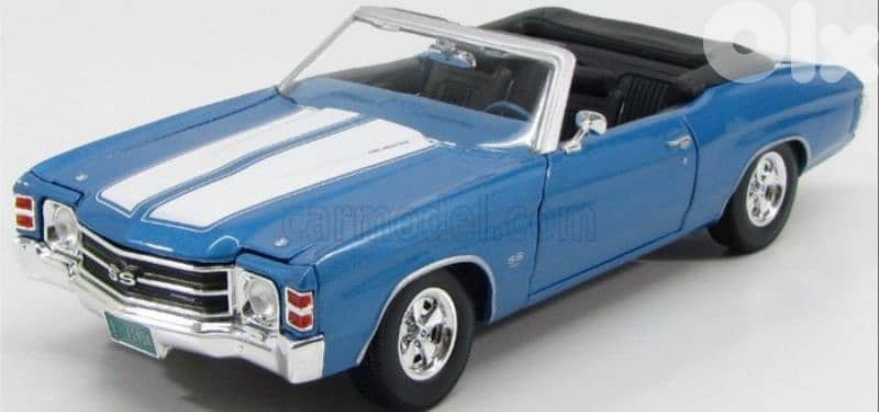 Chevrolet Chevelle Convertible diecast car model 1;18. 0