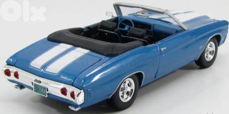 Chevrolet Chevelle Convertible diecast car model 1;18. 1